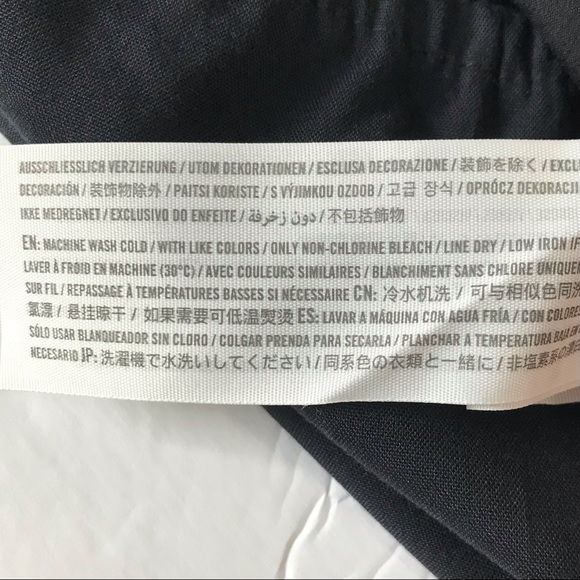 NWT Abercrombie Kids Black Pull-over Blouse Knot Tie Floral Design Size … - Picture 12 of 12